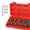 10Pcs 1/2 "Stick Hex Socket Bits mit Aufbewahrungskoffer Bit Set Impact für