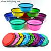 Silicone World 1000ML Boluri Pliabile din Silicon pentru Animale de Companie Călătorii în Aer Liber Portabile Vas pentru Hrana Câinilor Container pentru Hrană Bol Alimentator Farfurie