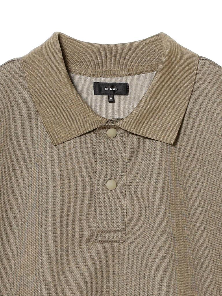 Beams S/S Polo Tech Polo Shirt, Men's, Taupe, Size L