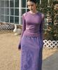 ART SPEAK HOUSE Narcissism Sweat Skirt_Deep Mauve