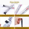 Double-Sided Steel Tape Measure with Auto Lock - Clear, Frosted, Universal for Household & Industrial Use