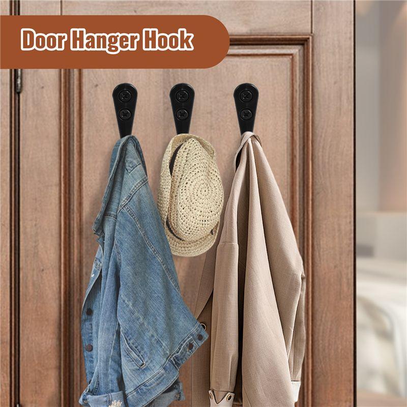 A84X-14 PCS Wall Mounted Hooks Coat Hooks Door Robe Hook For Hanging Towel Hat Key Cup Single Metal Hook For Bedroom