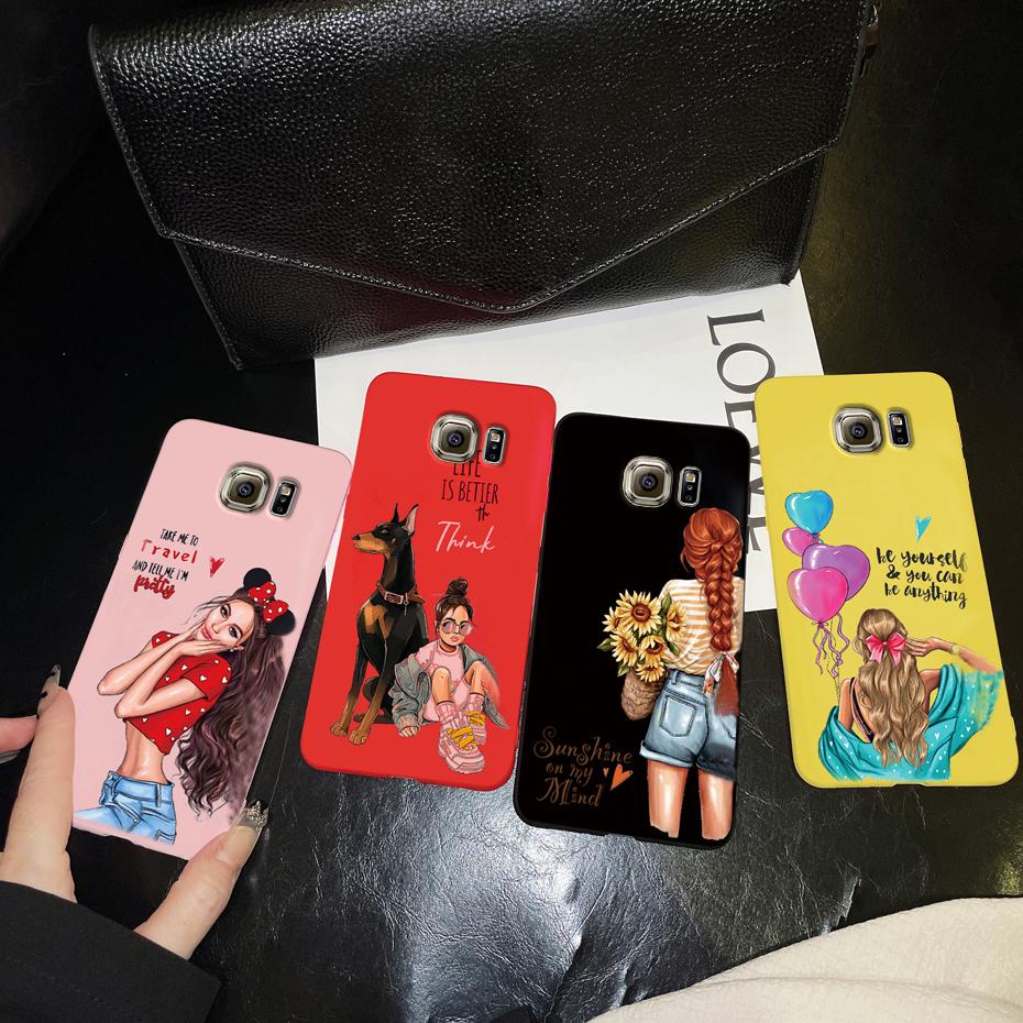 For Samsung Galaxy S7 egde case Cover for Samsung Galaxy S6 edge Case for Samsung S7 S6 G920F SM-G925F Cover Cute Silicon Fundas