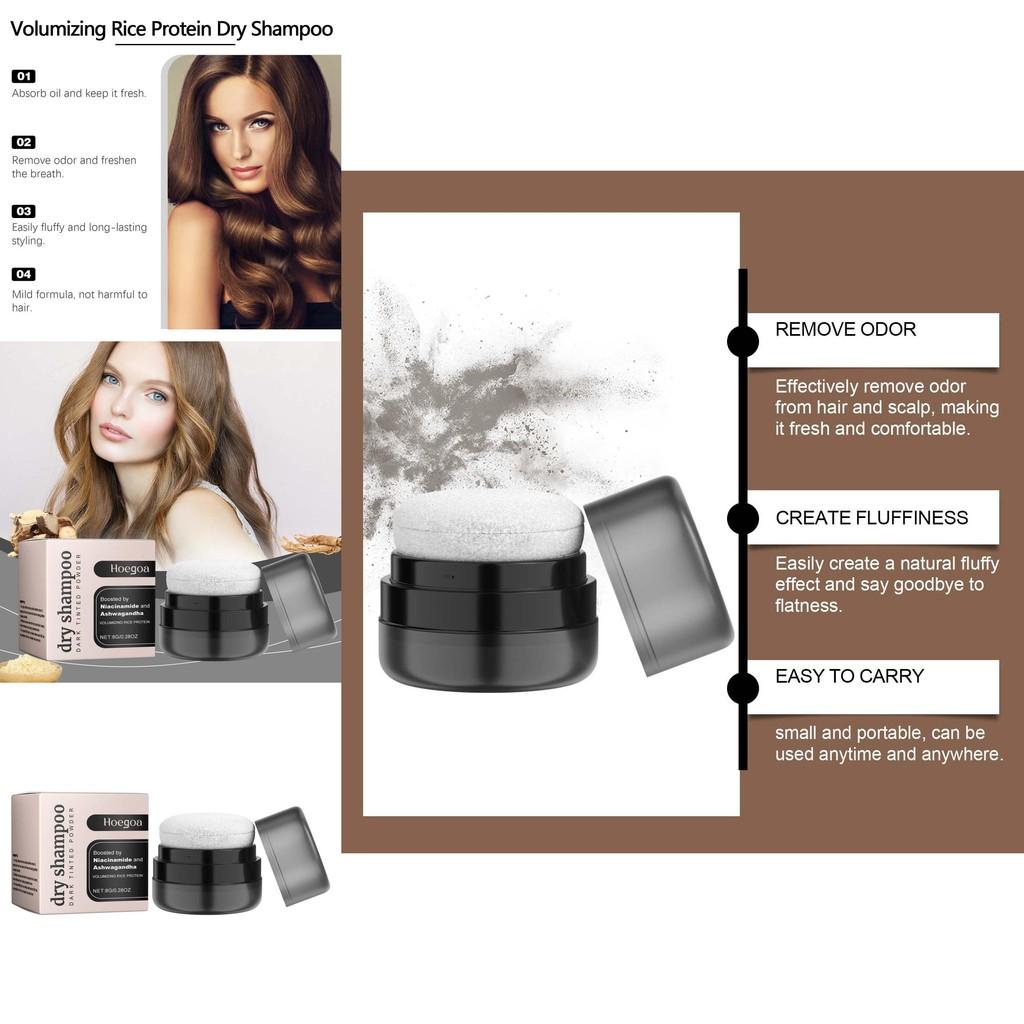Hoegoa Dry Shampoo Powder For Voluminous Hair Refreshing Portable Hair Care Solution