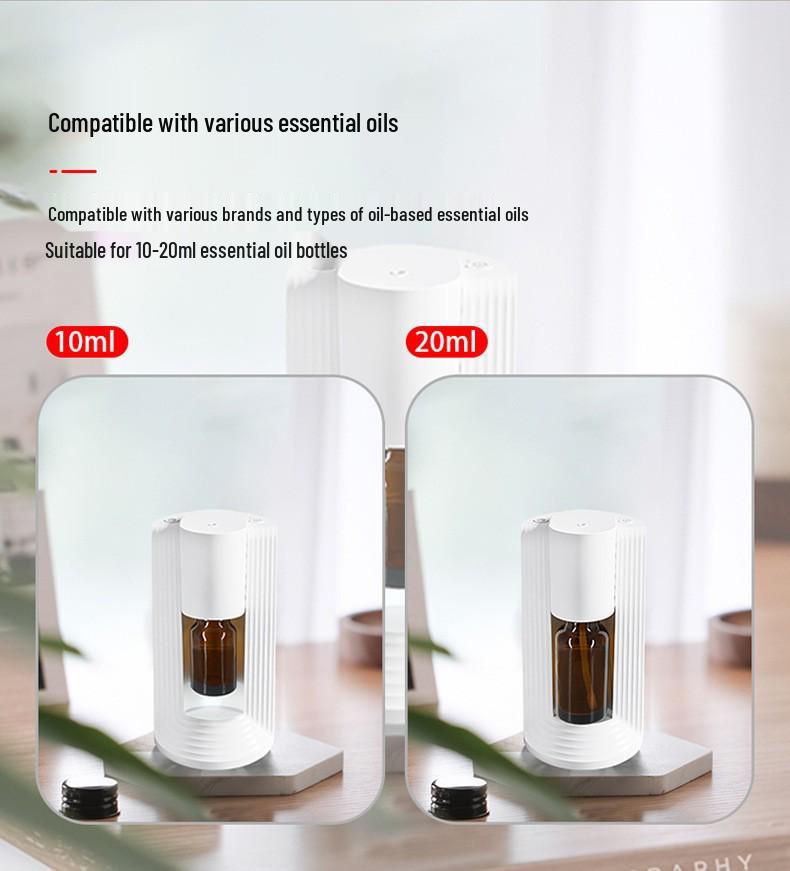 Smart Waterless Aromatherapy Essential Oil Diffuser for Home and Car - Silent, Cold, Automatic, and Portable