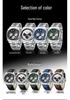 OFNS Men's Multi-Function Waterproof Quartz Watch - Business Edition with Calendar and Six-Hand Chronograph.