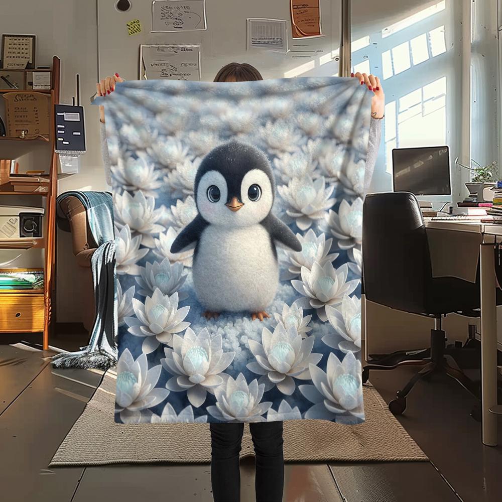 1 Manta de Franela con Estampado de Dibujos Animados, Alta Calidad, Cómoda para Todas las Estaciones, Decoración del Hogar, Calidez y Confort, Perfecta para Regalo de Navidad o Cumpleaños