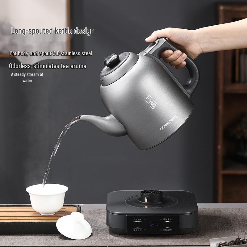 Automatic Electric Kettle: Integrated Hot Water Boiler & Tea Brewer with Heat Preservation