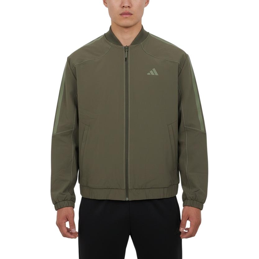 

Adidas Striped Baseball Collar Zip Long Sleeve Jacket Men Jacket KV5948 2XL