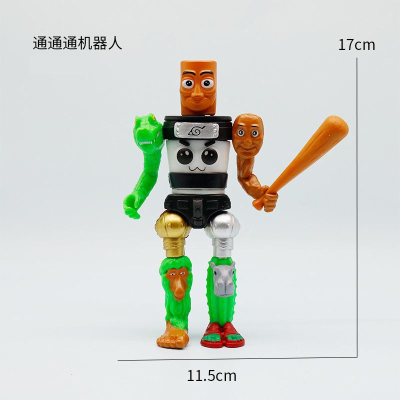 Tung Tung Sahur Action Figure Toy Tralalero TralalaLiriLi LarllaBoneca Ambalam Figure Toys Figurines Desktop Ornament