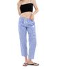 Eeogil Women'S Plaid Pajamas Crooked Pants Homewear