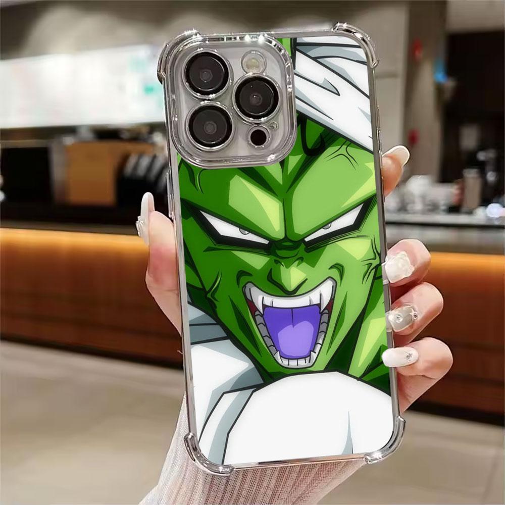 Cell Frieza Buu King Piccolo Dragons Balls Phone Case for iPhone 11 13 15 16 17 Pro Max 14 Plus 17Air 16E 13 12 Mini Clear Cover