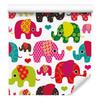 Colorful Elephants and Hearts Wallpaper for Living Room and Bedroom 50x1000