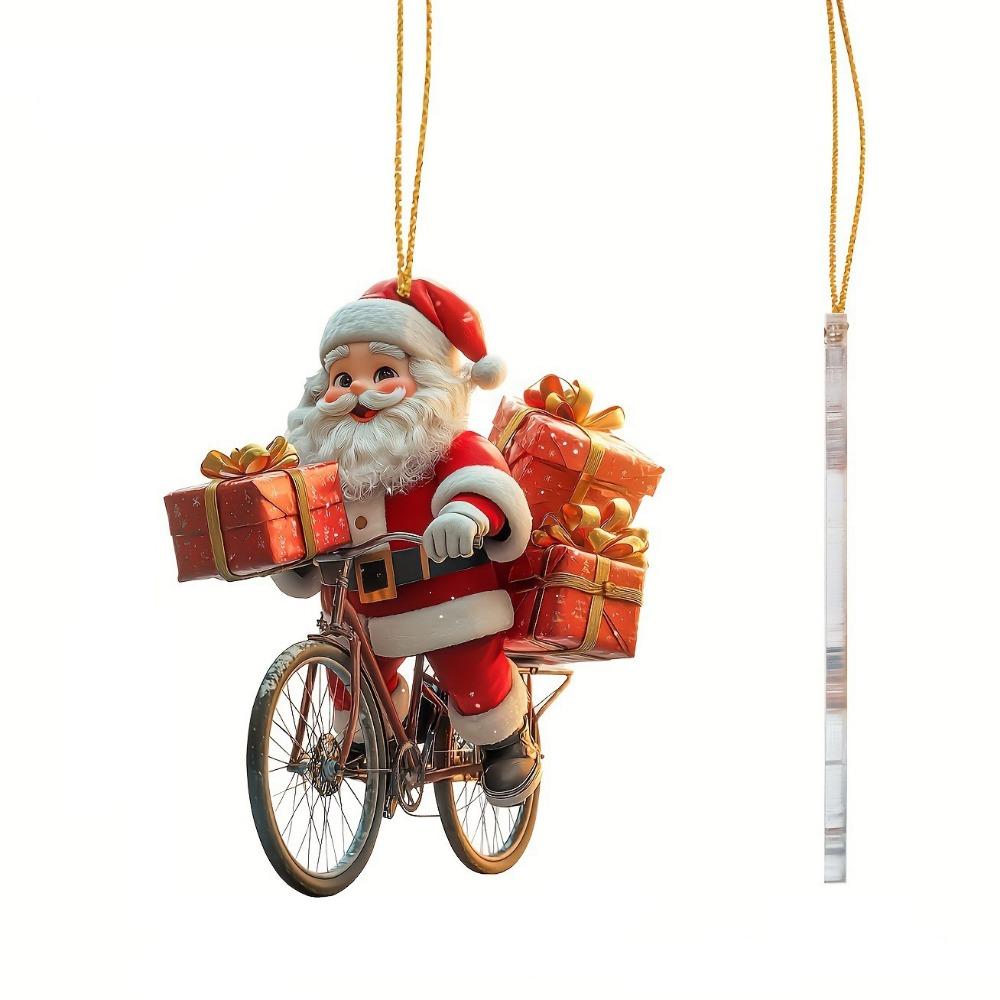 

Reindeer Santa Claus Hanging Pendant Cartoon Car Haning Pendants Christmas Tree Pendants New Year Style 2