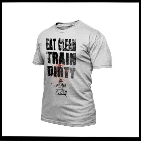 

Military Fitness Gym Motivation T-Shirt Train And Eat Warrior Quote Jiu Jitsu S