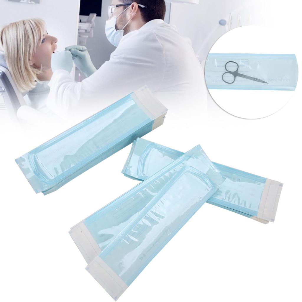 200pcs / Box Disposable Self Sealing Cleaning Pouch Dental Tool Storage Bag (70 X 260mm)