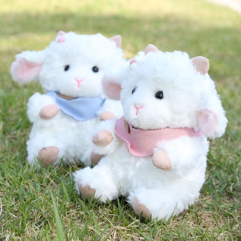 Plush Sheep Doll With Bow Tie For Kids Gift And Sleep Companion