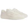 G74 'Interlocking G - White Suede' 791742 AADM0 9110