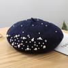 New Many Colors Women Pearl Outdoor Autumn Warm French Ladies Berets