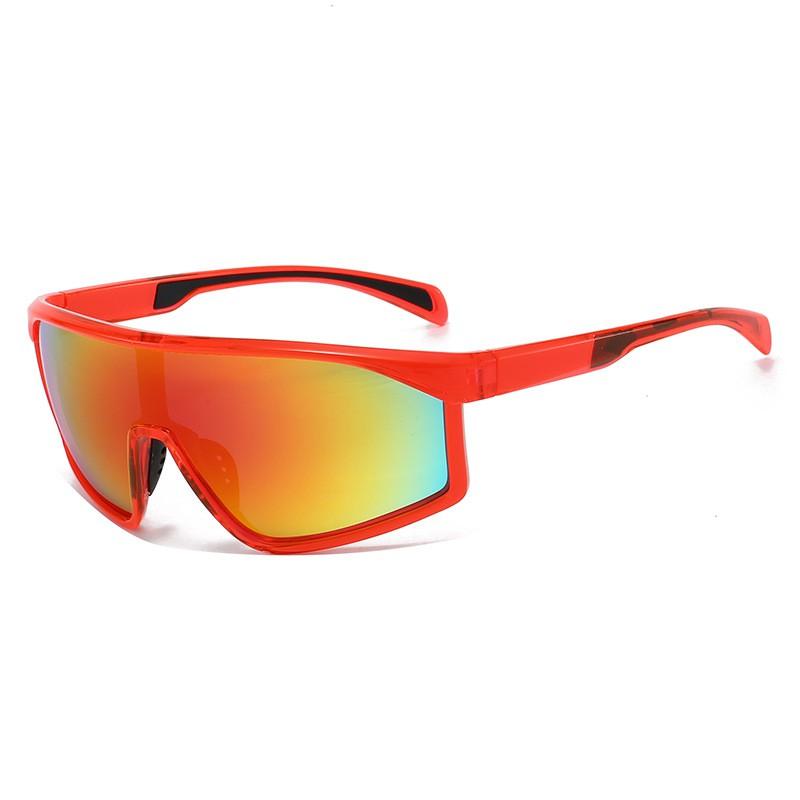 Y2K Style Polygonal Frame Sunglasses Cycling Hiking Outdoor Sports UV400 Protection Gradient Lens