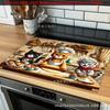 Cute Cat Print Rubber Drying Mat for Kitchen and Coffee Shop Use