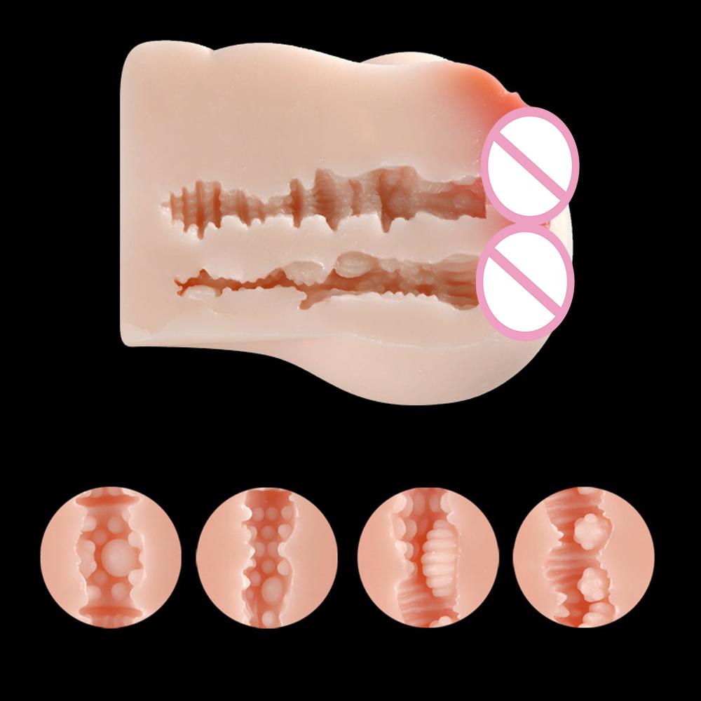 Sex Toy Male Masturbator Cup Vagina Pussy Pocket for Men Realistic Soft Silicone Erotic Adult Toys Buttock Inverted