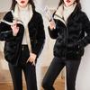 2025 Bread Suit Women's Short Cotton Jacket Winter New Pearlescent Glossy Cotton Jacket Fashion Korean Version Loose Thickened Padded Jacket