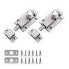 Stainless Steel Mount Door Bolt Rusts Proof Heavy Type Cabinet Latches For Outdoor Security Easy Installation
