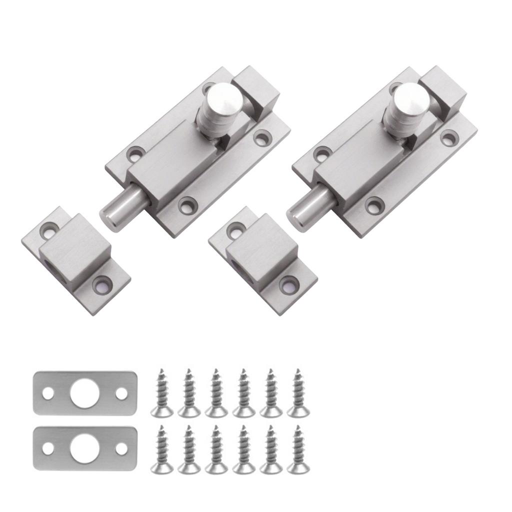 Stainless Steel Mount Door Bolt Rusts Proof Heavy Type Cabinet Latches For Outdoor Security Easy Installation