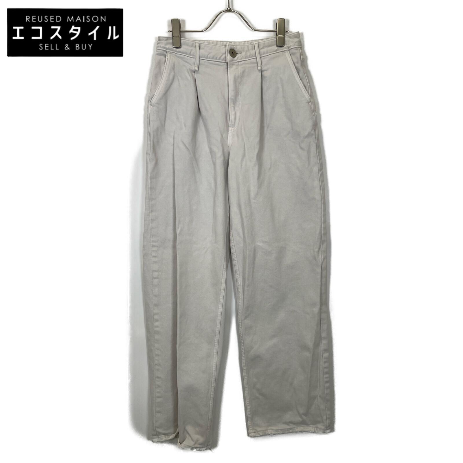 

upper hights Gray THE HAILEY High rise wide tuck denim pants Bottoms 24 grayUsed