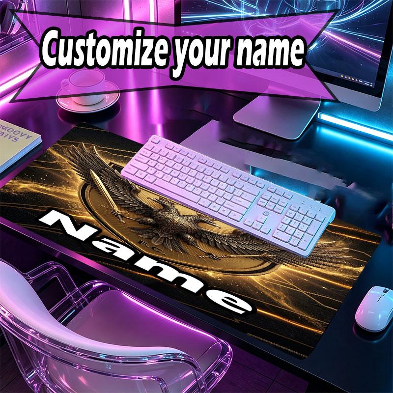 Custom Name Personalized AEK Athens FC Pattern Mousepad, Laptop PC Desk Mat, Decorative Desk Mat for Home Keyboard Pad Gift