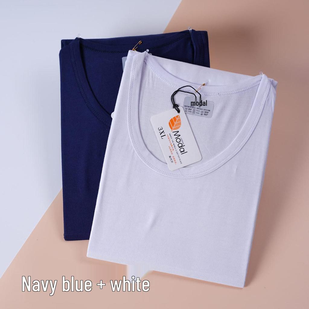 Men's Modal Cotton Long Sleeve Thermal Underwear Set - Lightweight Round Neck Base Layer for Autumn & Winter