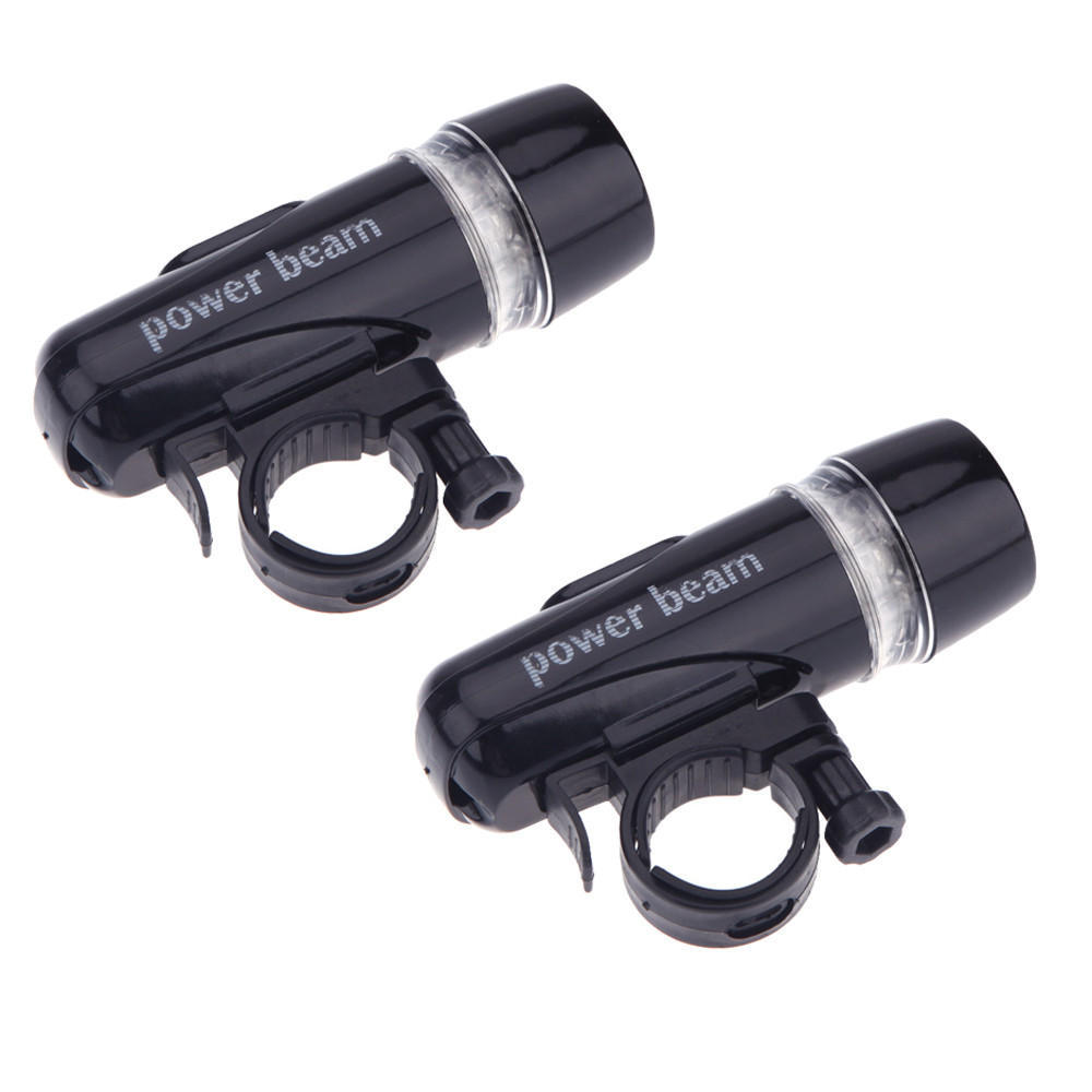 2 LED Lamp Bike Front Light +Rear Flashlight