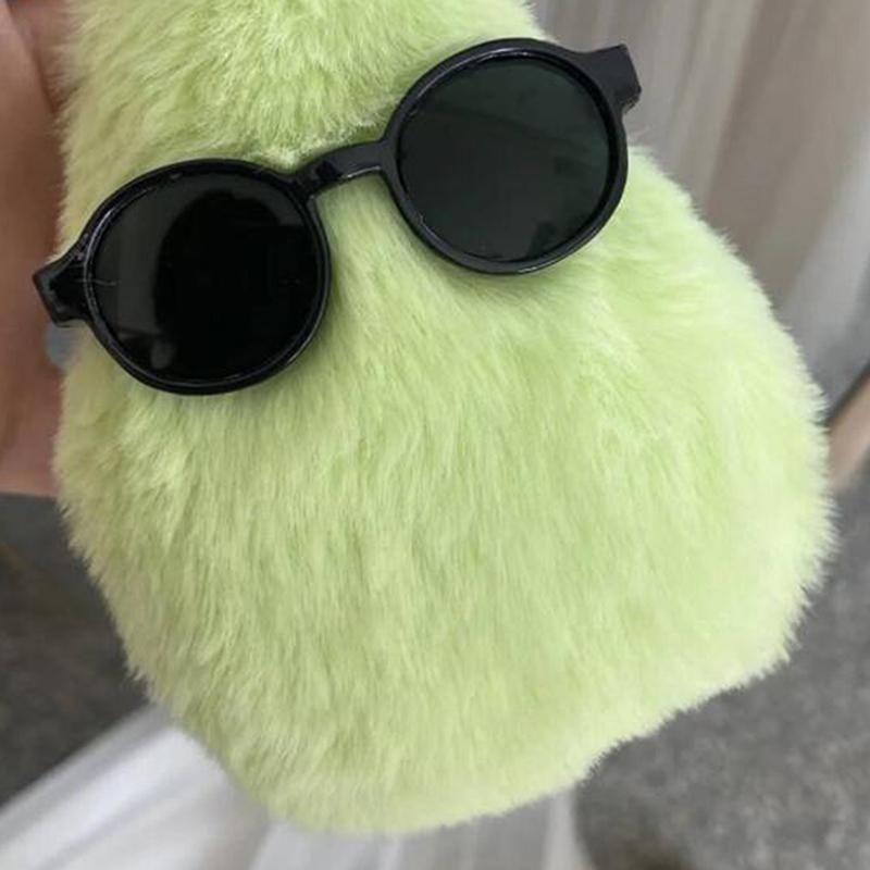 

Милый плюшевый кулон в виде зеленой груши, креативный кулон в виде куклы-груши в солнечных очках, подвеска на рюкзак, подарок для девочки зелёный