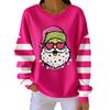 Women's Loose Comfortable Casual And Fashionable Round Neck Christmas Pattern Long Sleeved Sweatshirt