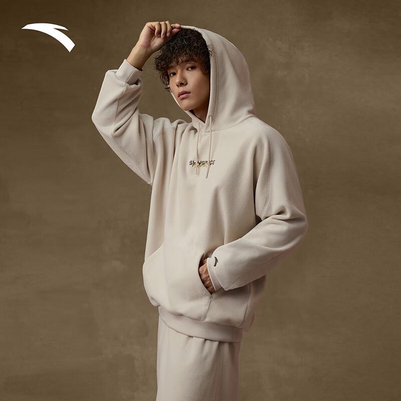 Anta Men's Fleece Colorblock Hooded Sweatshirt