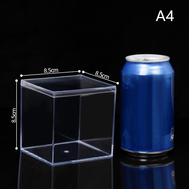 

Коробка для ювелирных изделий, акриловый куб, свадебный подарок, квадратный контейнер, дисплей, контейнеры для хранения, прозрачная подарочная коробка с крышкой 8.5*8.5*8.5cm