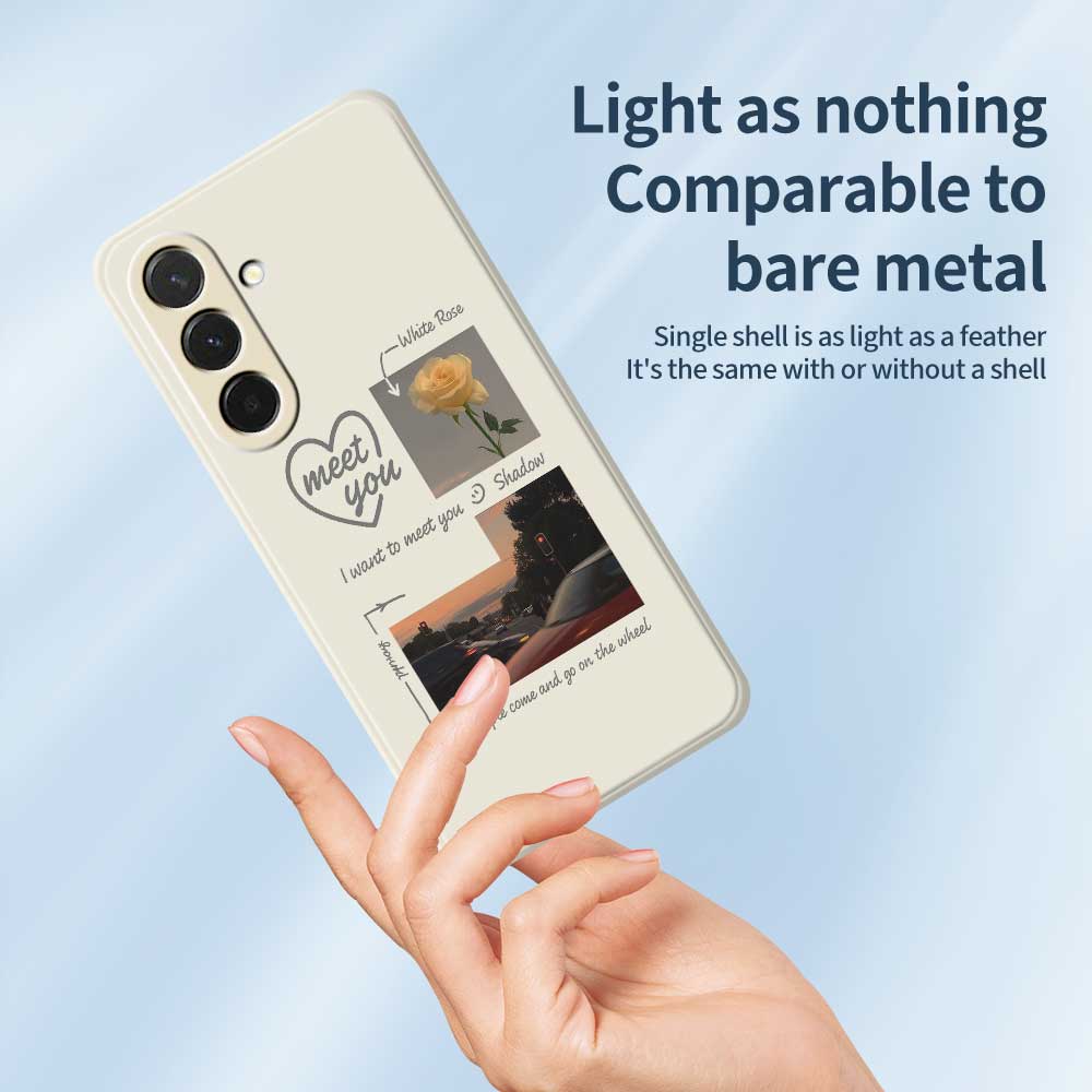 For Samsung Galaxy A36 5G Case Meet You Photo Pattern Printing Straight Edge TPU Phone Back Cover