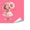 Leuchtende Lichtschalter-Aufkleber Leuchten im Dunkeln Rosa Mädchen Blume Wandaufkleber Abziehbar und Aufklebbar Schalter-Dekoration für Mädchenzimmer Kinderzimmer Wohnzimmer