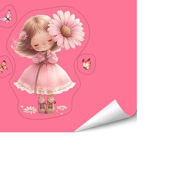 Leuchtende Lichtschalter-Aufkleber Leuchten im Dunkeln Rosa Mädchen Blume Wandaufkleber Abziehbar und Aufklebbar Schalter-Dekoration für Mädchenzimmer Kinderzimmer Wohnzimmer