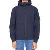 STONE ISLAND FW22 Solid Color Zip Loose Fit Hooded Long Sleeve Jacket Men Jacket Dark-Blue 7715Q0122-V0020