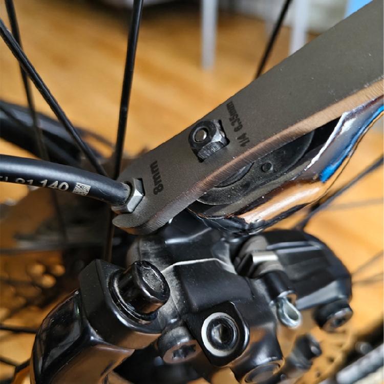 7-8mm Open End Bicycles Brake Pad Wrench Mountain Bike Brake Locking Correction Tool Disc Flattening Correction Wrench