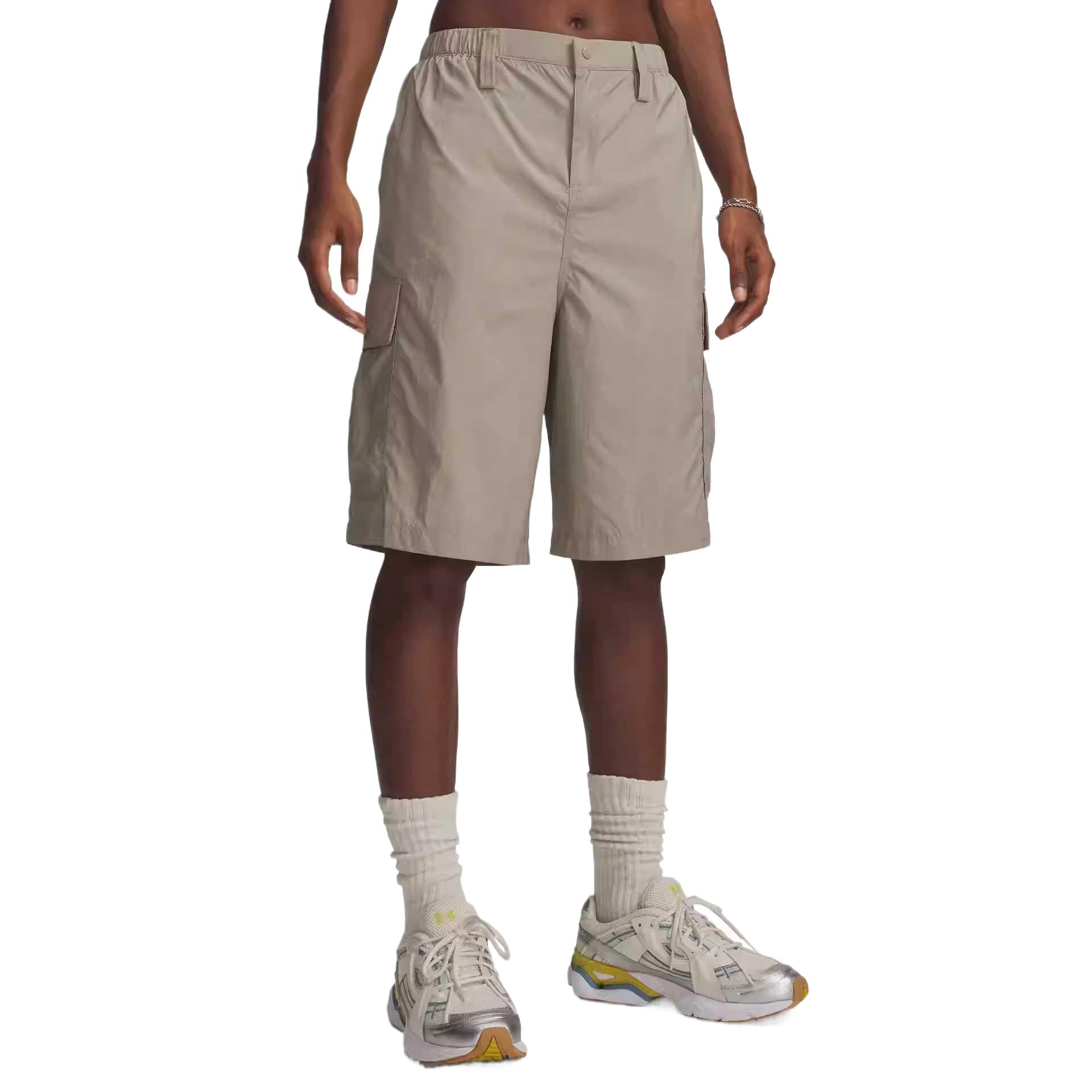 Under Armour Unstoppable Ss26 Solid Button-Fit Cargo Shorts Women shorts 6009697-203 M