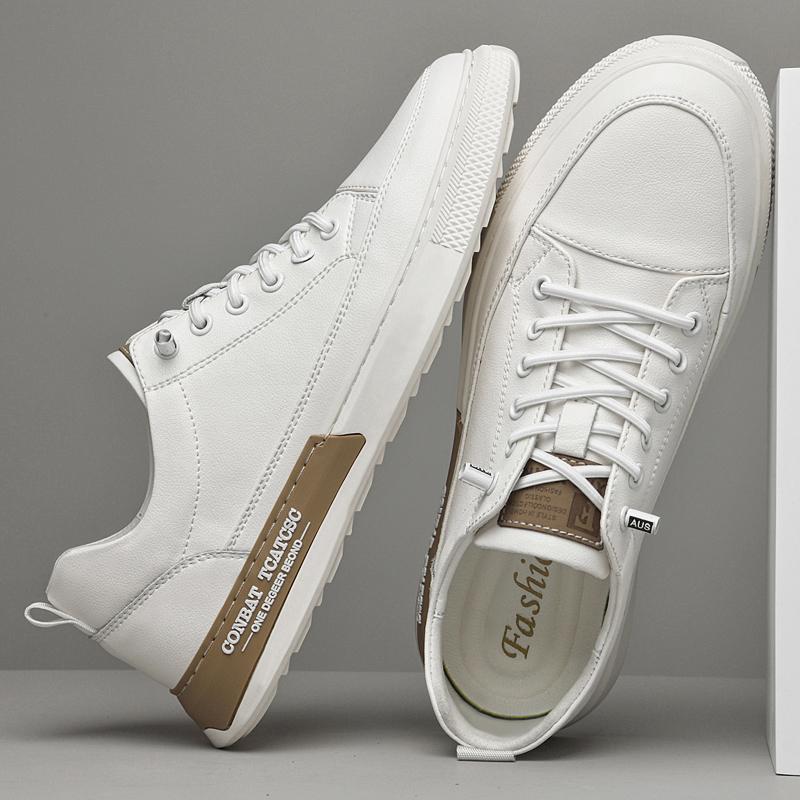 Fashion Genuine Leather Men's Sneakers Fashion Casual Shoes Daily Wear Male Skateboard Footwear Youth Teenage Tenis Masculino Trainers