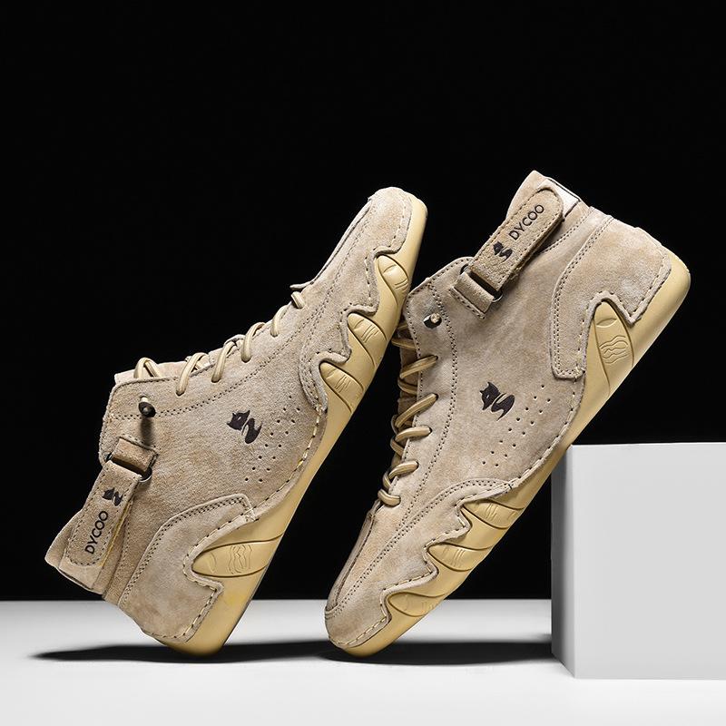Men's Shoes High Top Men's Casual Shoes Cotton Shoes Shoes Top Leather Martin Boots Men's