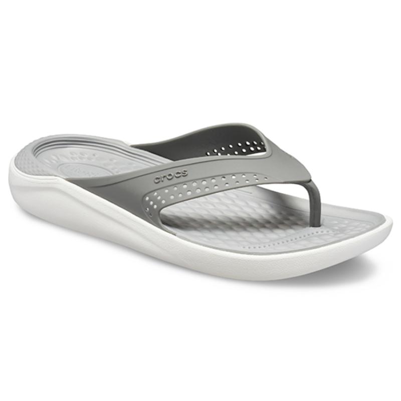 Crocs LiteRide Beach Flip-Flops Grey