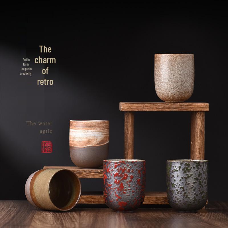 Kiln-Fired Handmade Ceramic Tea Cup - Ideal for Home, Guest Entertaining, Kung Fu Tea, and Tasting.