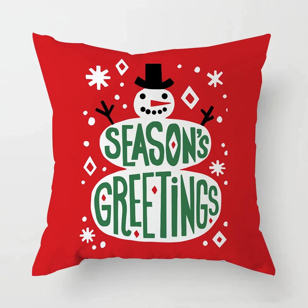 New Christmas Decoration Pillowcases, Living Room Sofa Ornaments, Bed  Home  Year   Gifts