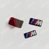 BAAY1 New 2025 For All BMW E46 E39 E38 E90 E60 E36 F30 F20 X1 X3 X5 M Logo Car Steering Wheel Hub Caps Center Emblem Badge Sticker DIY