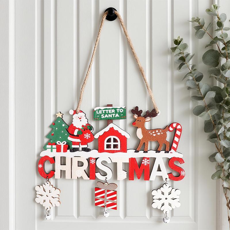 1 Pc Wooden Christmas Hanging Pendants Gnome Santa Claus Merry Christmas Decoration For Home Xmas Tree Ornaments New Year Gifts